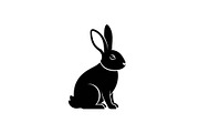 Cute Rabbit Silhouette Vector Bundle, an Illustration by yasushie (Thumbnail 29 of 51)