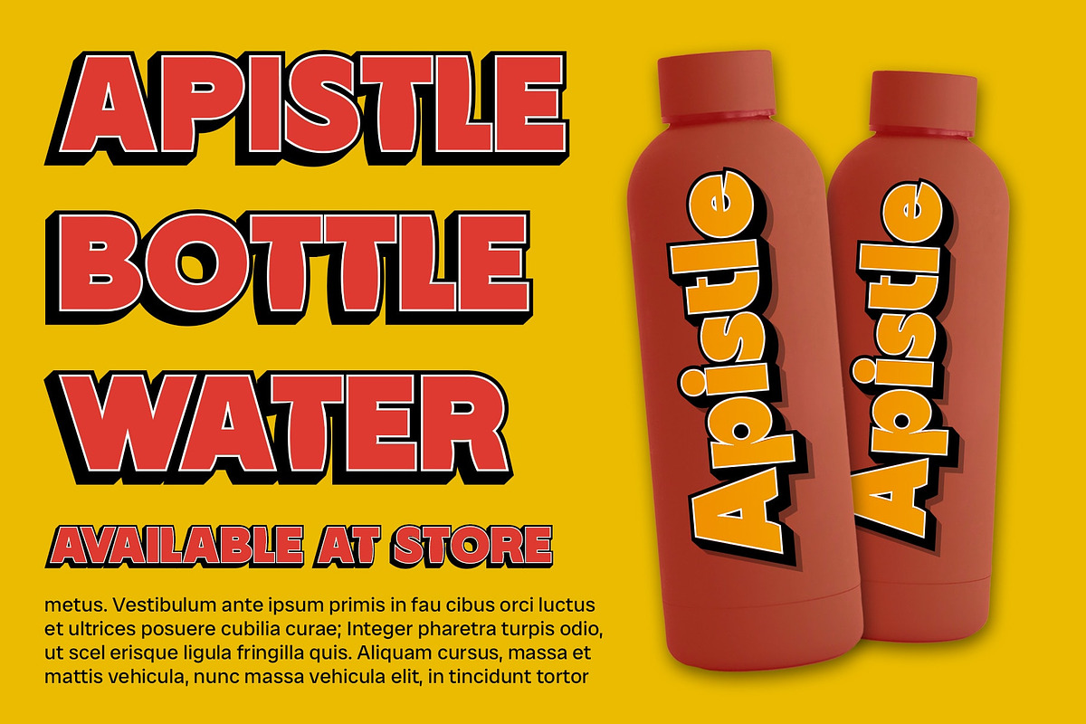 CS Cavania 3D, a Sans Serif Font by Craft Supply Co. (Photo 6 of 8)