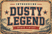 Dusty Legend - Vintage Rugged Font, a Slab Serif Font by Limited.studio (Thumbnail 1 of 5)