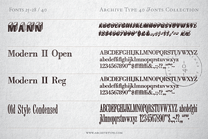 40 Archive Fonts Collection