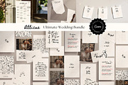 Wedding template bundle XL - Atticus, a Stationery Template by SydneyResnik (Thumbnail 1 of 10)