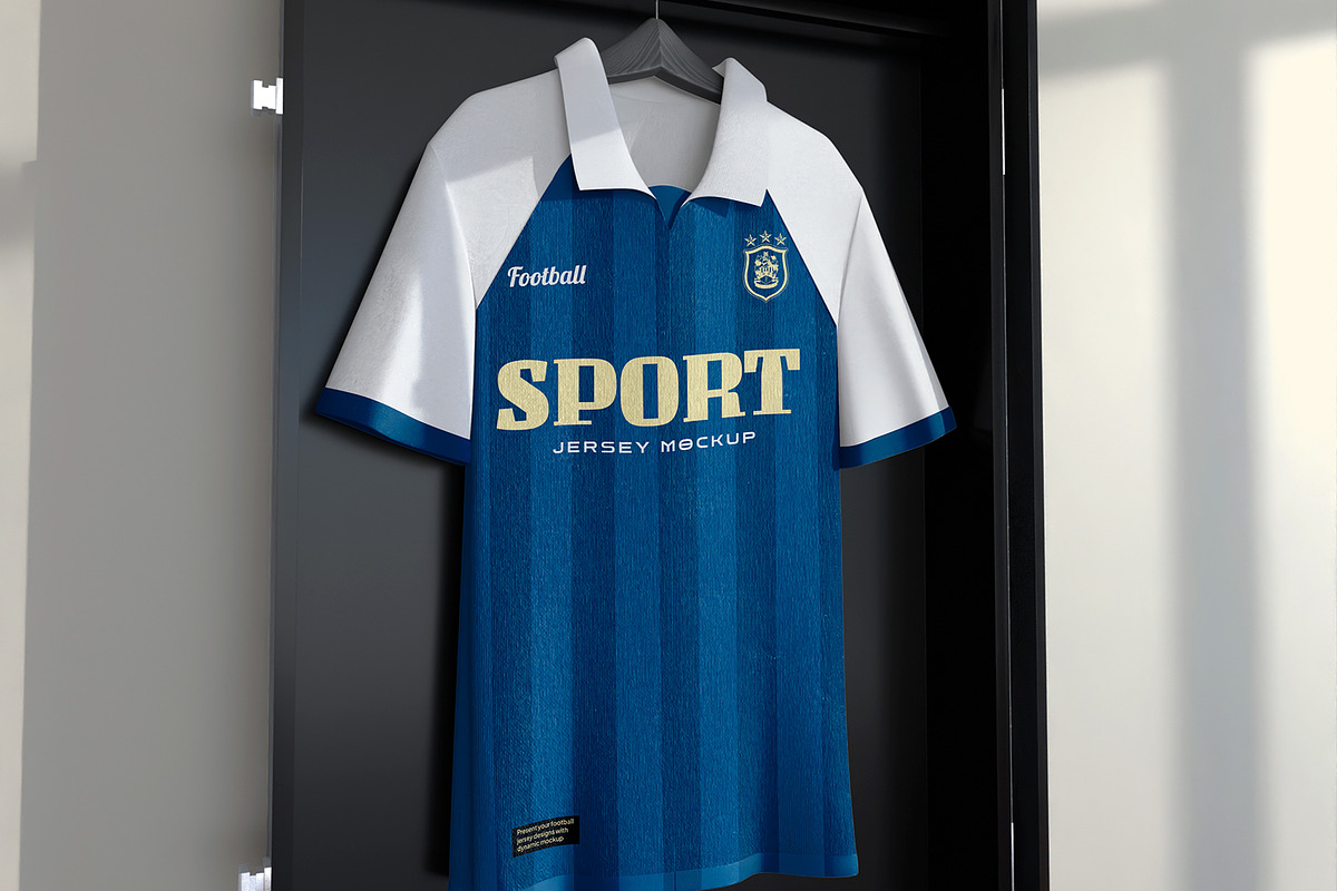 Sports Football Jersey Mockup, a Shirt Mockup by Permadi Creative (Photo 2 of 5)