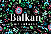 Floral pattern. Foliage and flowers, a Decorative Illustration by Folkheart (Thumbnail 1 of 11)