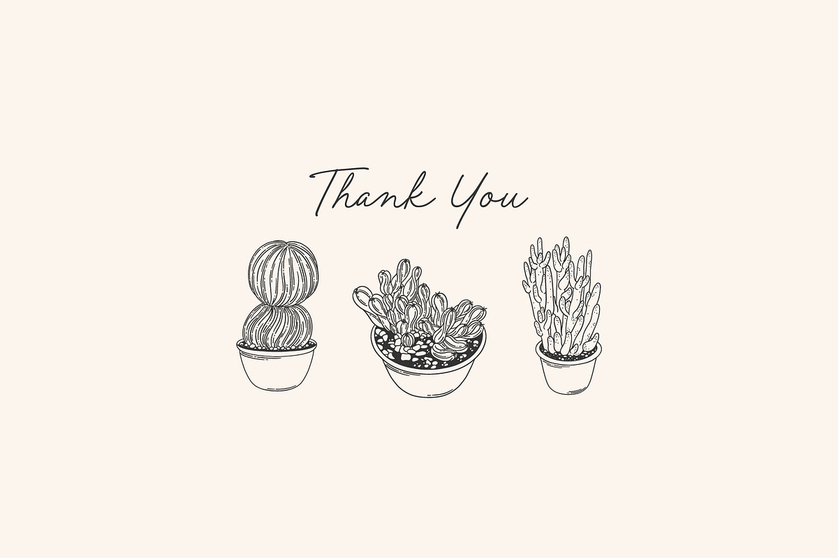 Succulents Vector Illustrations, a Decorative Illustration by Emma Webb Studio (Photo 6 of 6)