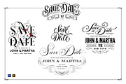 5 Vintage Save The Date Designs, an Invitation Template by vatesdesign (Thumbnail 1 of 2)