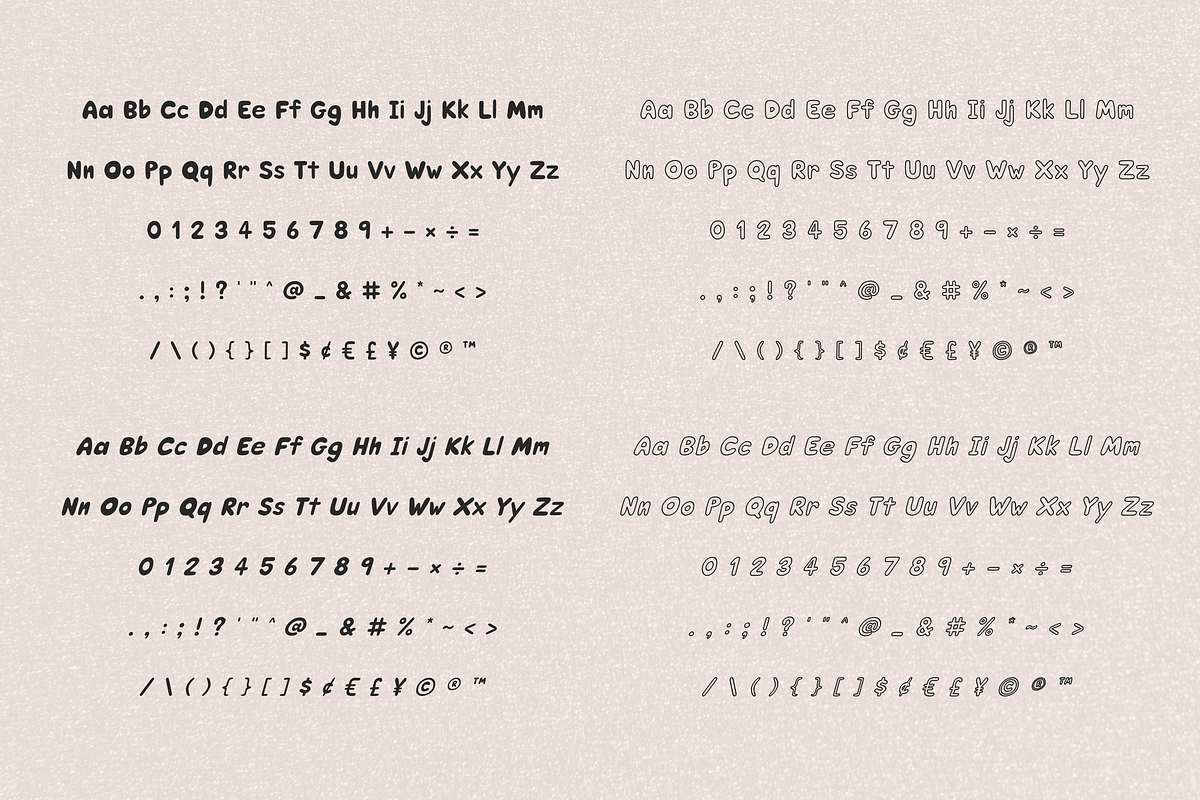 Retro rounded bubble font-Puffy Soda, a Handwritten Font by ZoloDesignHub (Photo 4 of 11)