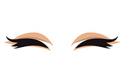 Anime Style Vector Set of Flat Eyes., a Person Illustration by Gomolach (Thumbnail 19 of 25)