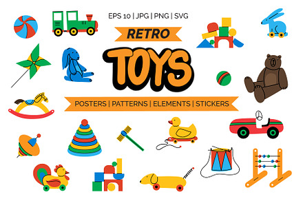 RETRO TOYS. Art of nostalgy