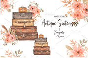 Watercolor Vintage Suitcase, a Decorative Illustration by MayaNavits (Thumbnail 3 of 3)