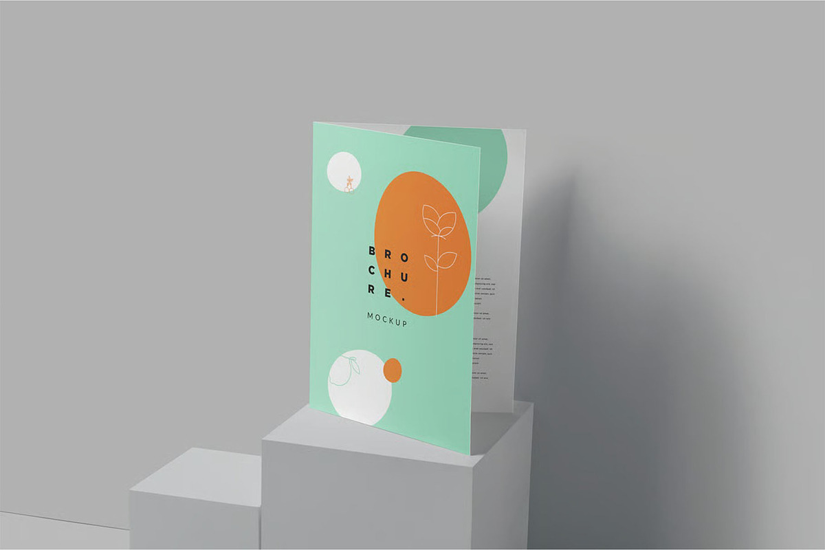 A4-A5-A6 Bi Fold Brochure Mockups, an Advertising Mockup by megostudi0 (Photo 5 of 7)