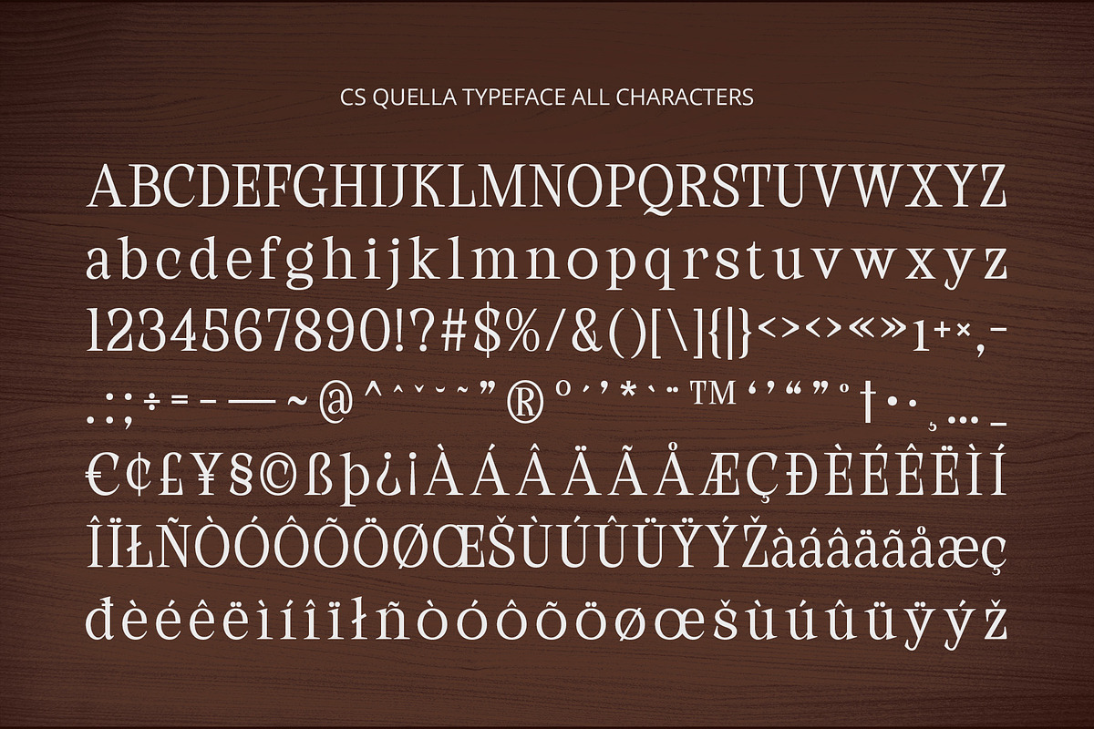 CS Quella – Contemporary Font, a Serif Font by Craft Supply Co. (Photo 8 of 8)