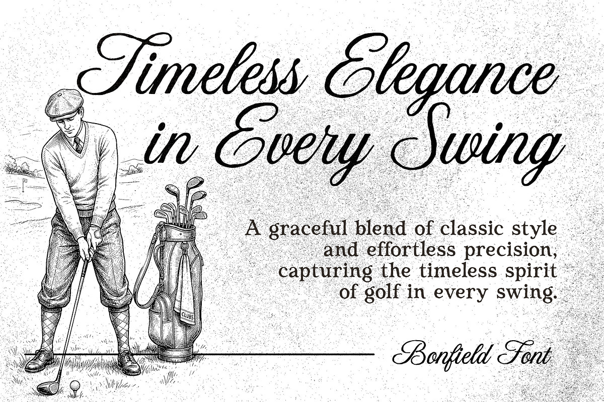 Bonfield – Modern Vintage Duo Font, a Serif Font by Honestype (Photo 5 of 12)
