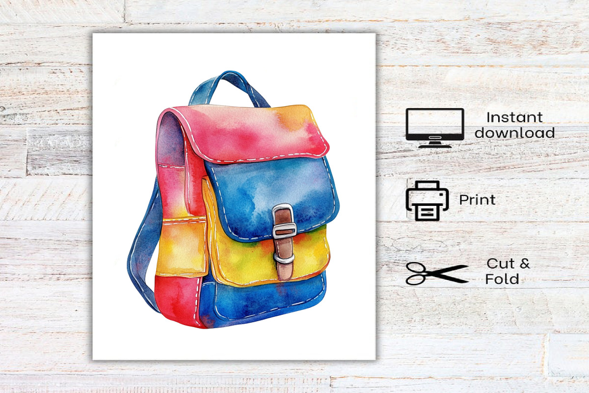 Watercolor Teaching Material Clipart, an Illustration by Canvas Craft (Photo 7 of 7)