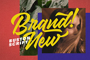 Buston Script ⚡️, a Script Font by Dirtyline Studio (Thumbnail 9 of 21)