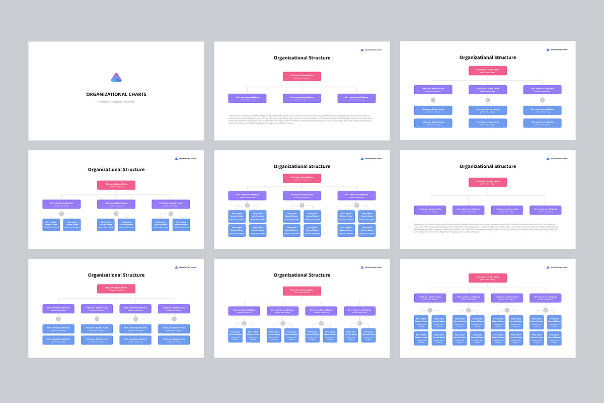 Org Charts Keynote Templates, a Presentation Template by HiSlide.io
