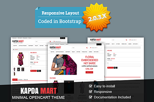 Kapda Mart - Minimal OpenCart Theme, a Websites & App Template by settysantu