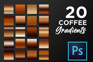 Photoshop Coffee Gradient Set GRD