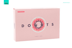 Donuts Box Mock-up