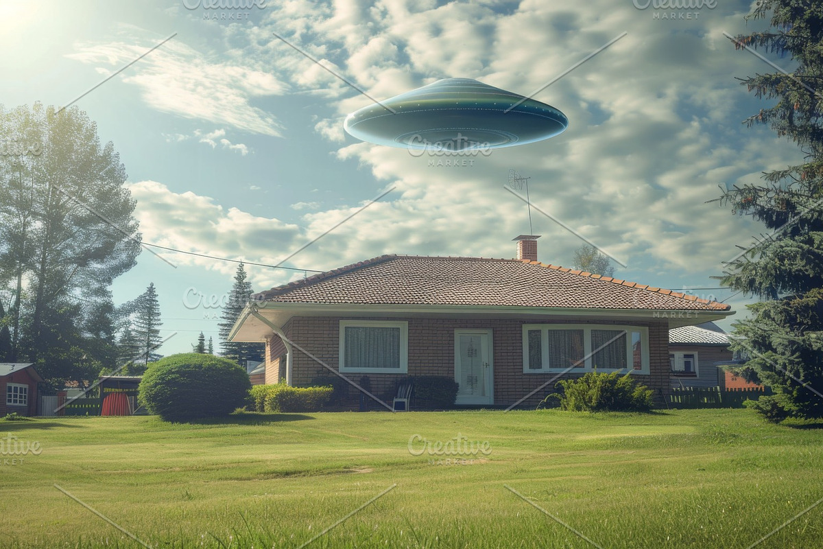97 UFO objects flying in the sky, a Transportation Photo by Handmadefont (Photo 62 of 101)