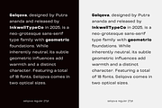 Selqova | Sans serif family, a Sans Serif Font by InkwellTypeCo (Thumbnail 9 of 18)