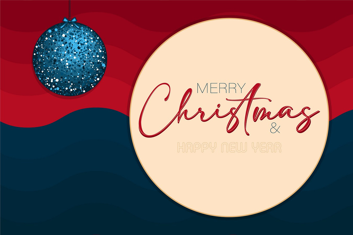 Merry Christmas banner, a Seasonal Illustration by gigello