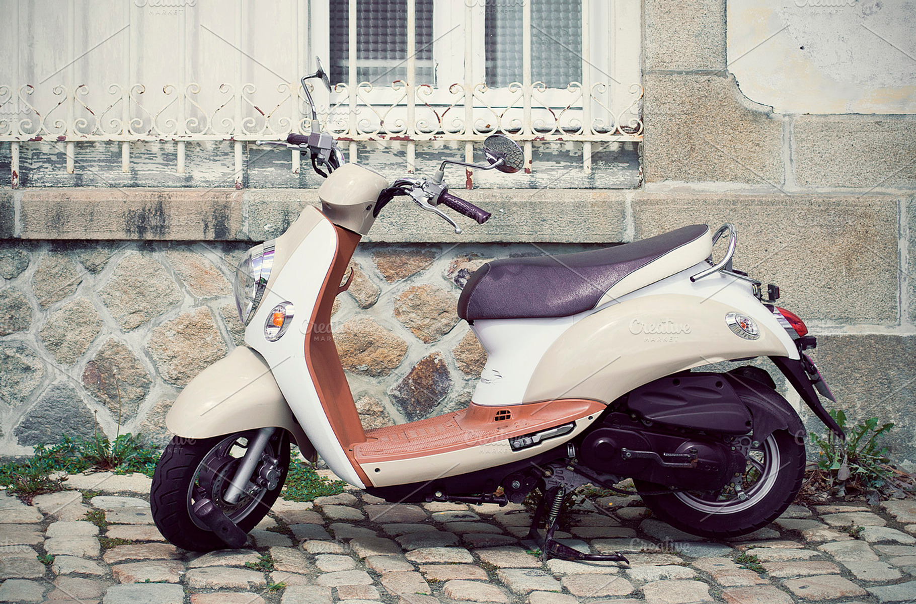 Motorcycle in the street, a Transportation Photo by Irantzu Arbaizagoitia