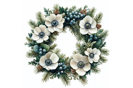 Holiday Winter Wreath for Christmas, a Holiday Photo by tilialucida