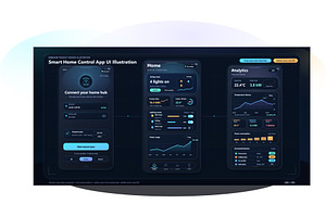 Smart home mobile application user, an Object Illustration by ZinetroN