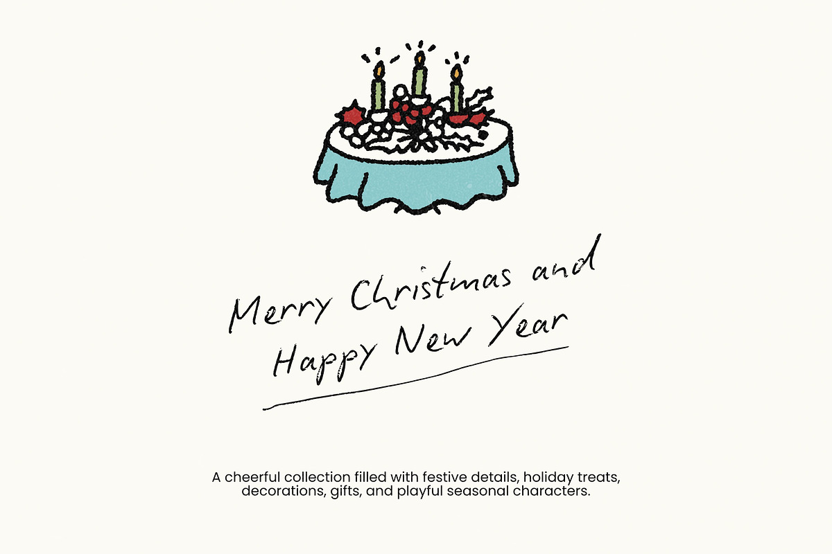 Christmas Series BUNDLE: All 5 in 1, a Seasonal Illustration by Veyla (Photo 61 of 72)