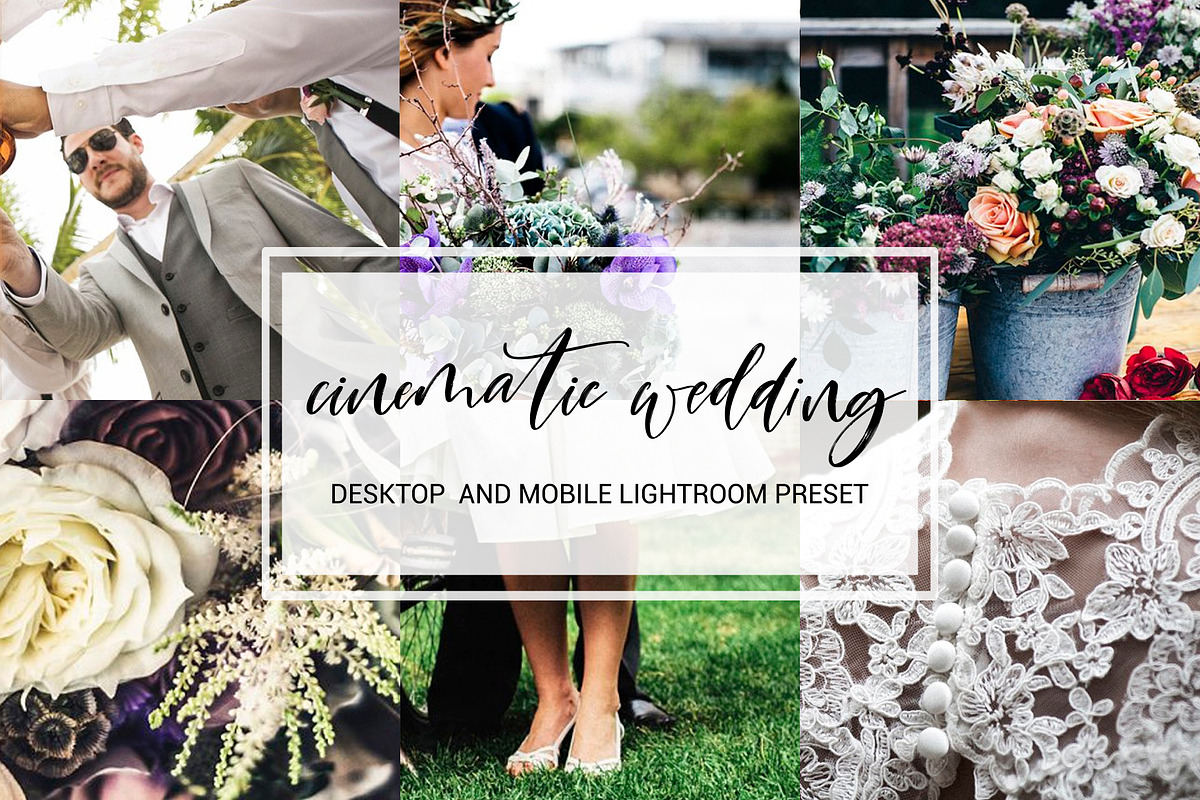 Cinematic Wedding Lightroom presets, an Action Add-On by OceanChild (Photo 1 of 11)