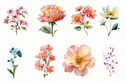 Romance Floral, Watercolor clipart, an Illustration by Designworld (Thumbnail 5 of 5)