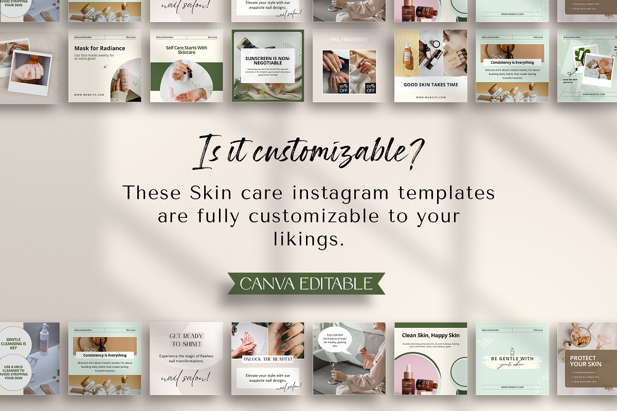 Skincare Instagram Marketing Temp, a Social Media Template by Snapybiz (Photo 4 of 10)