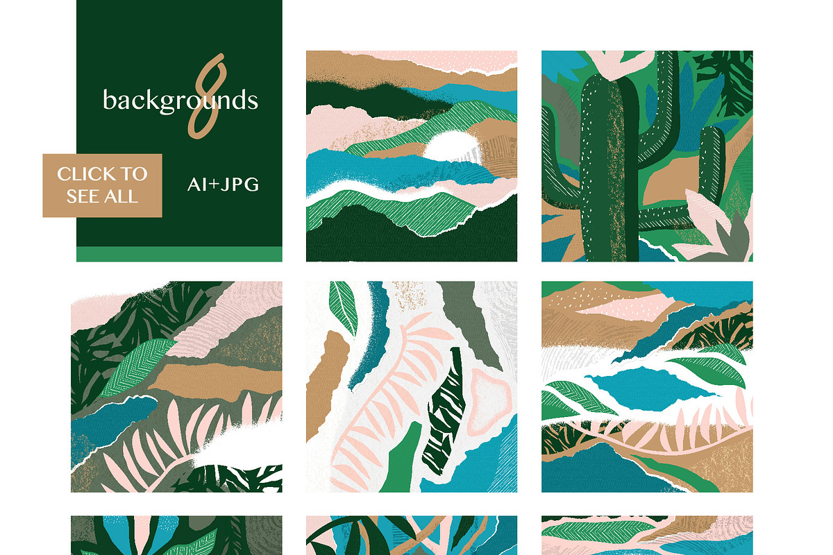 40% off - Abstract Collage BUNDLE, a Pattern Graphic by Anugraha Design (Photo 17 of 20)