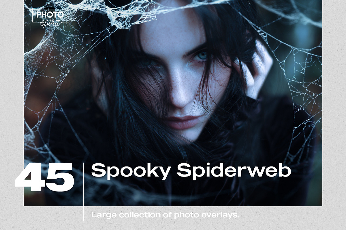 Spooky Spiderweb Overlays, a Texture Graphic by PhotoSpirit (Photo 1 of 8)