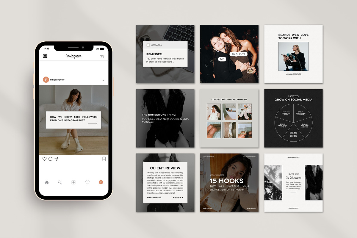 Instagram Canva Coaches Templates, a Social Media Template by Fallon Gerst (Photo 9 of 19)