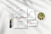 Watercolour Foliage Wedding Suite, an Invitation Template by Azka Creative (Thumbnail 4 of 5)