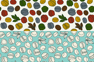 6 Autumn Seamless Patterns