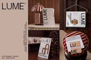 LUME - Stationery Mockups (12 PSD), a Books & Magazine Mockup by Creatoom
