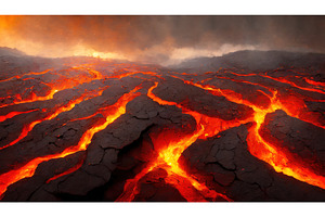 A vivid close-up of molten lava, a Background Photo by Igor Tichonow