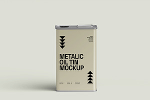 Oil Tin Mockup