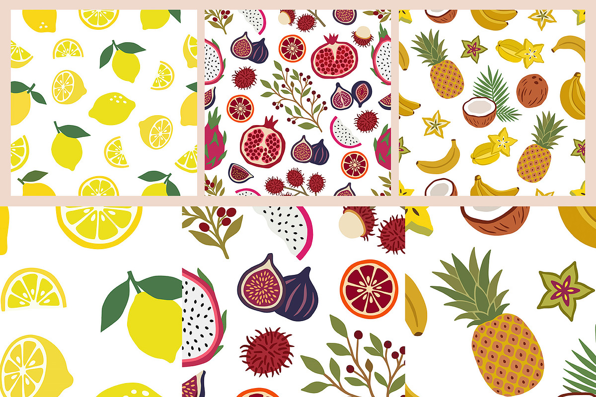 Modern Tropical Fruits Collection, an Object Graphic by IRSYART (Photo 4 of 13)