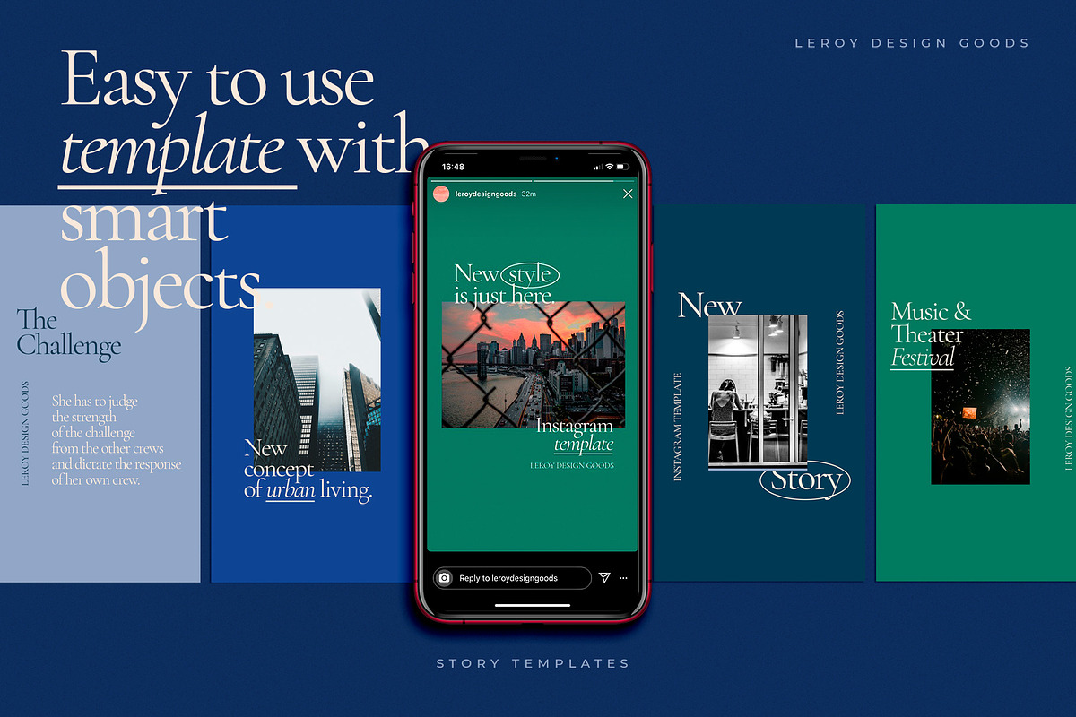 FLOSK - Instagram Branding Template, a Social Media Template by LEROY Design (Photo 5 of 6)