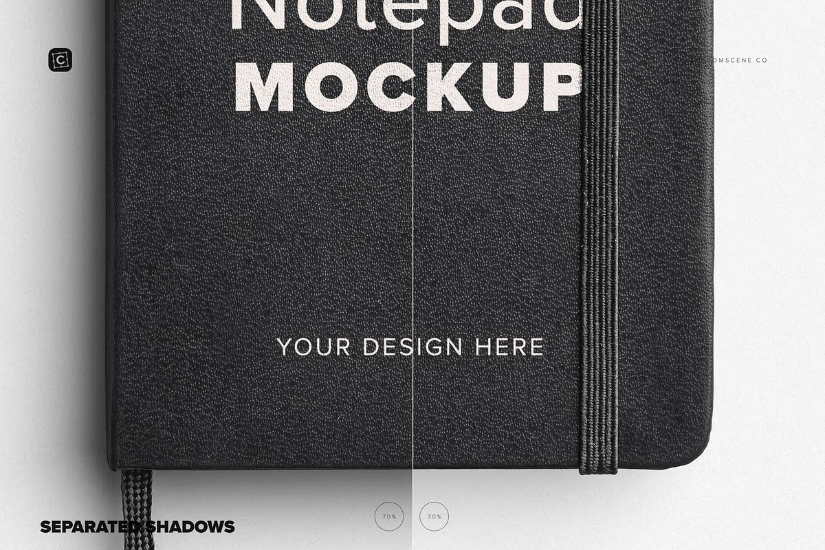 Notepad Cover Mockup, a Product Mockup by Custom Scene