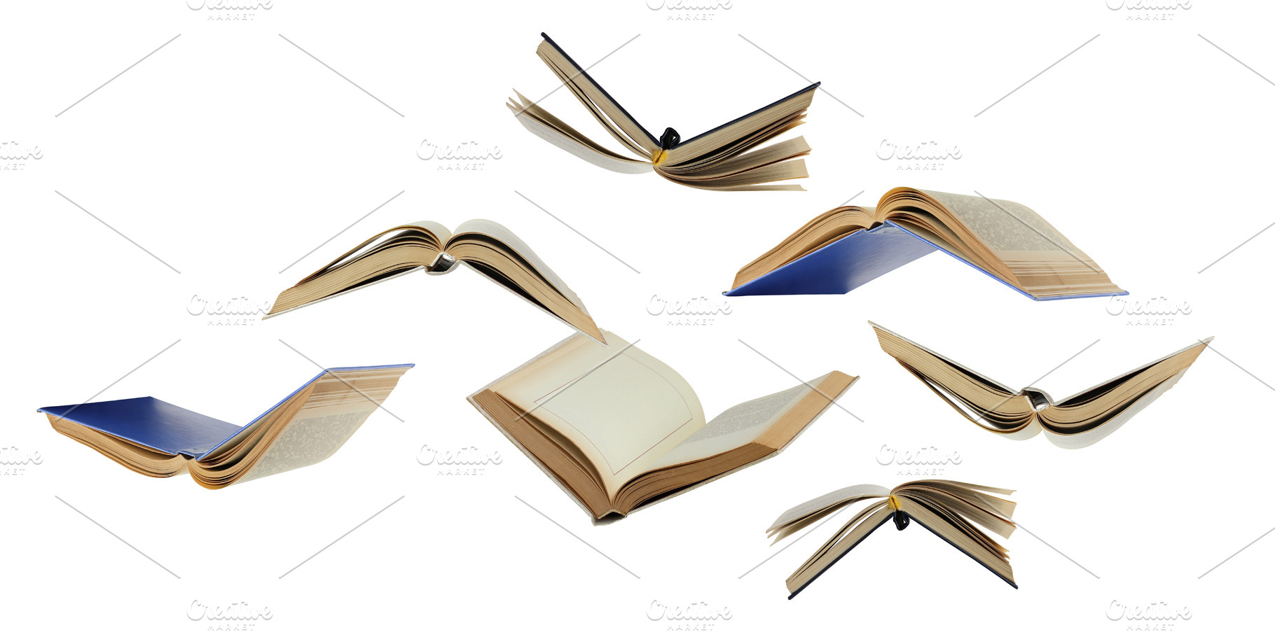 A flock of flying paper books, a Background Photo by BalaguR