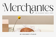Merchantes - Advertisement Font, a Serif Font by RockboyStd (Thumbnail 1 of 12)