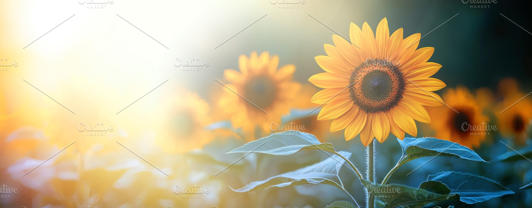Sharp sunflower in foreground with vivid yellow petals and detai, a Nature Photo by José Manuel Gelpi
