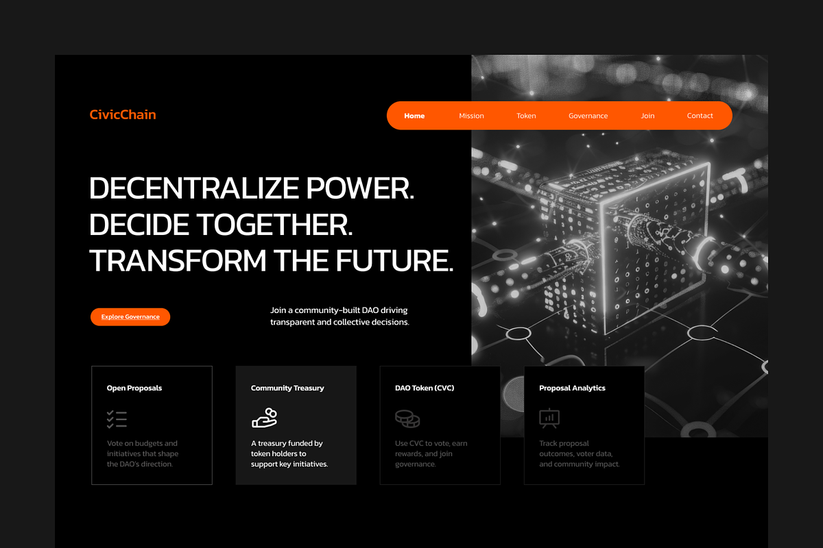 Figma DAO Governance Landing Page preview 2