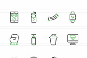 Fitness & Gym Equipment Green, an Icon by IconBunny (Thumbnail 2 of 2)