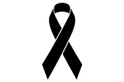 Cancer Awareness Ribbon Silhouette, a Seasonal Illustration by Designer_Momina (Thumbnail 2 of 11)
