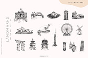 City Landmarks Destinations Abstract, a Decorative Illustration by Kaya Fonts (Thumbnail 10 of 17)